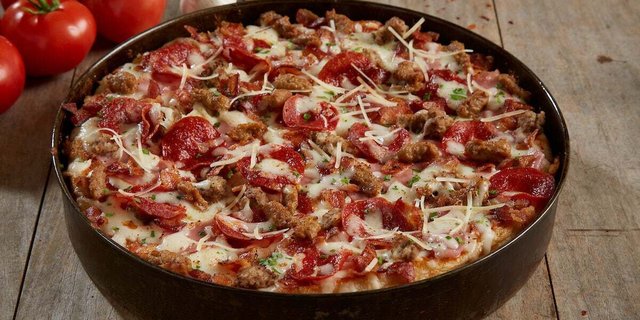 Gourmet Five Meat Pizza
