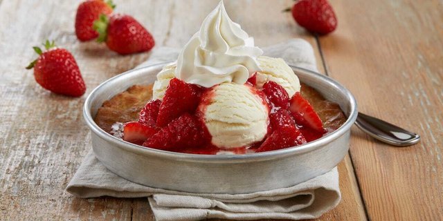 Individually Packaged Strawberry Shortcake Pizookie