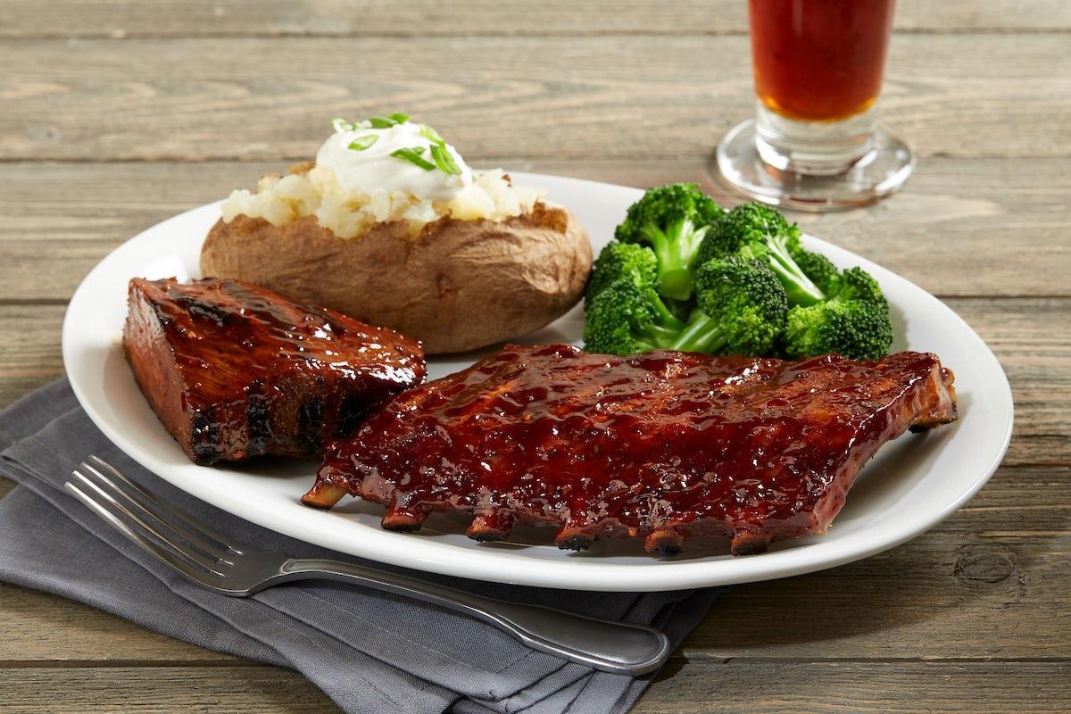 Slow-Roasted Sirloin* and Baby Back Ribs