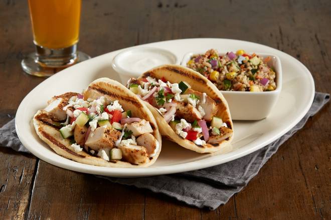 EnLIGHTened Mediterranean Chicken Pita Tacos