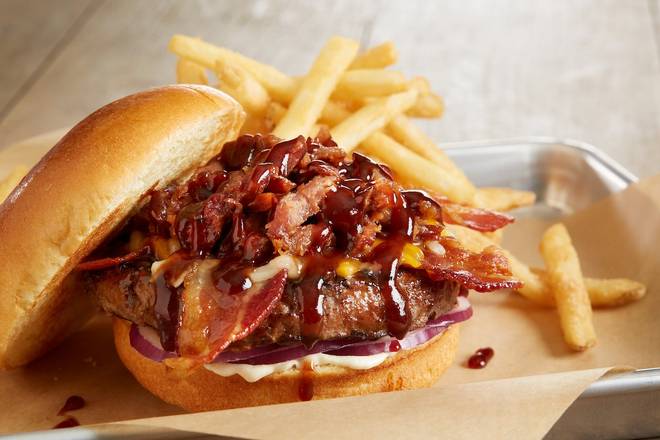 Hickory Brisket and Bacon Burger*