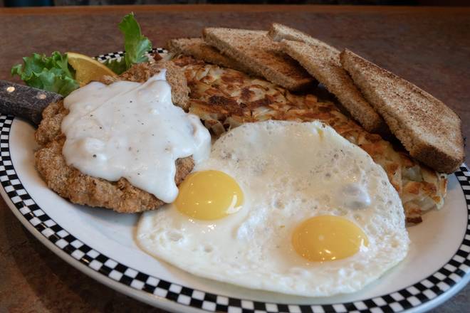 Chicken Fried Steak and Eggs