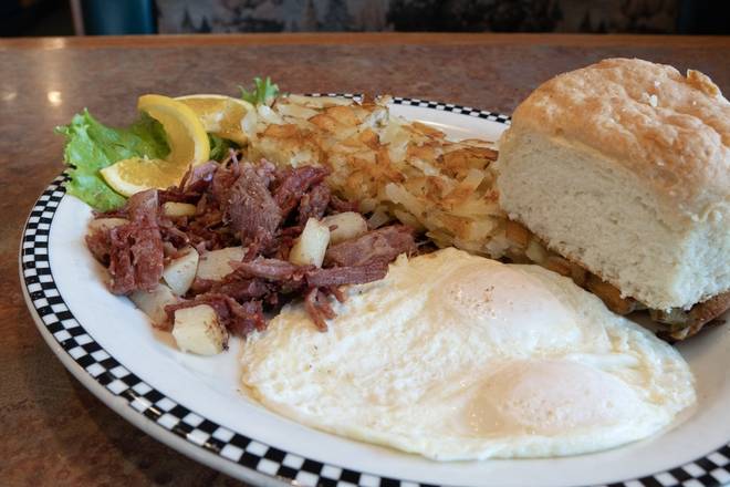Corned Beef Hash and Eggs
