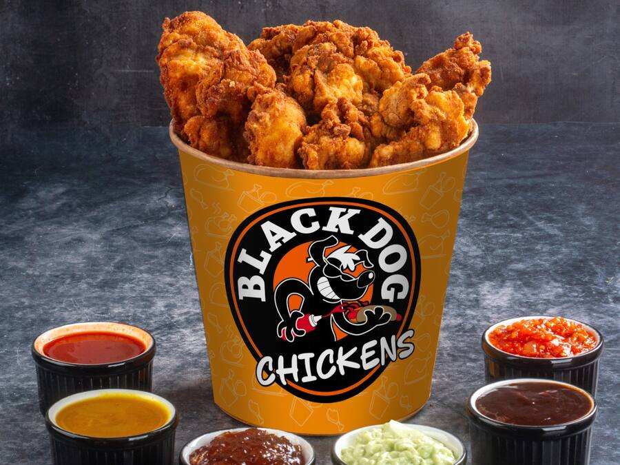 Balde Chickens 12 Tiras de Frango 1 Molho