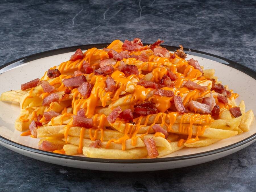 Batata Palito C/ Cheddar e Bacon