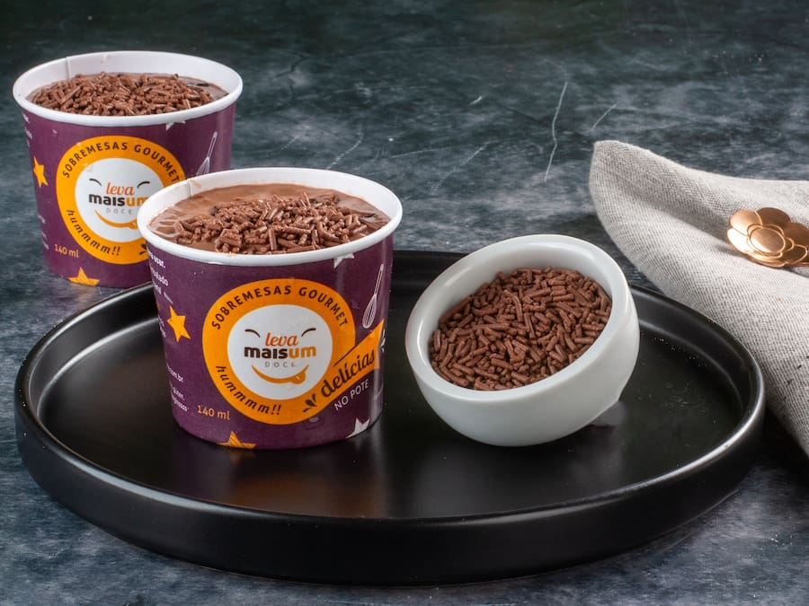 Bolo Em Pote Brigadeiro Cremoso