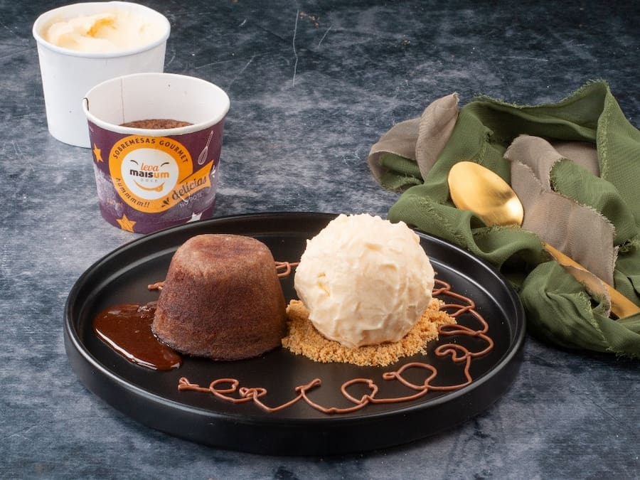 Petit Gateau com Sorvete de Pote Novidade