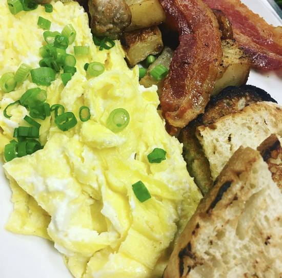 Goat Cheese, Dill and Scallion Scrambled Eggs