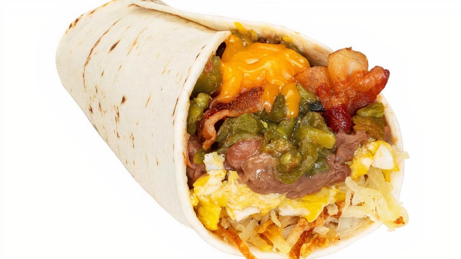 #5 Bacon and Bean Burrito