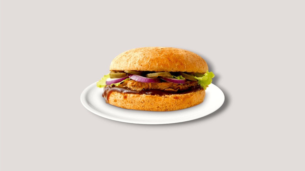 Spicy-Pulled Chicken Burger
