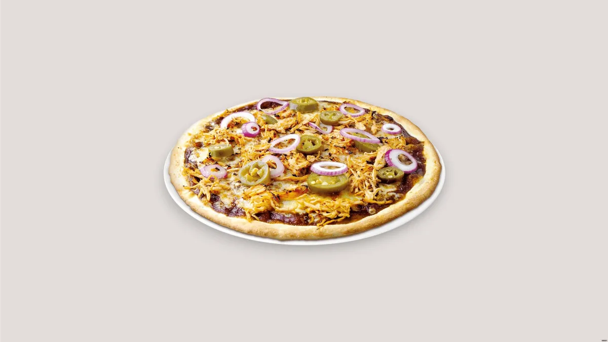 XXL Pizza BBQ-Pulled Chicken