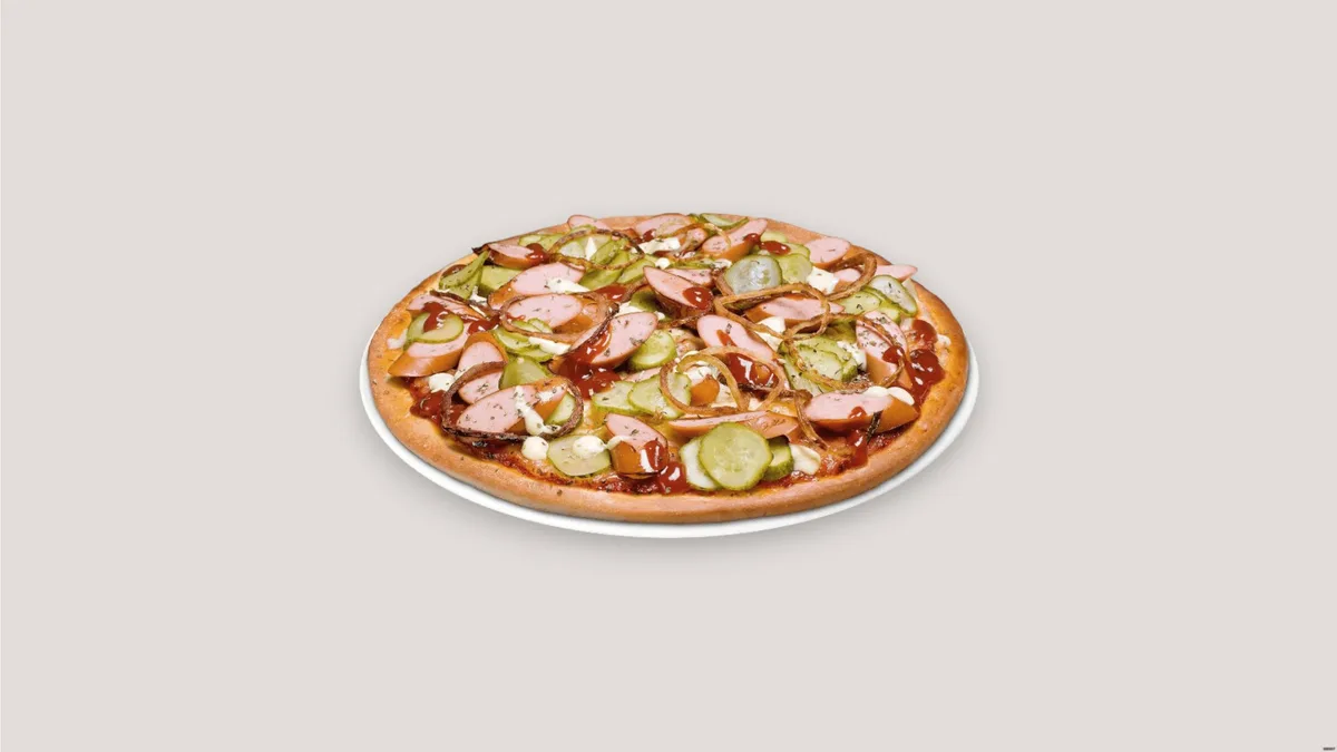 XXL Pizza Heißer Hund