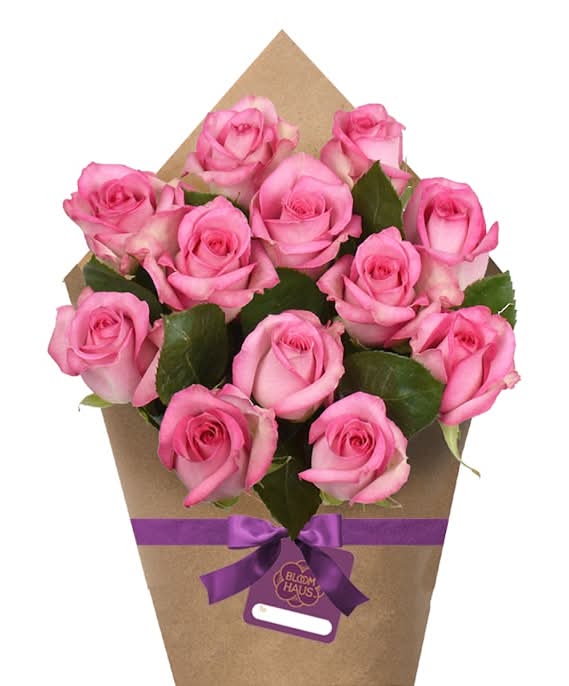 Dozen Roses - Pink