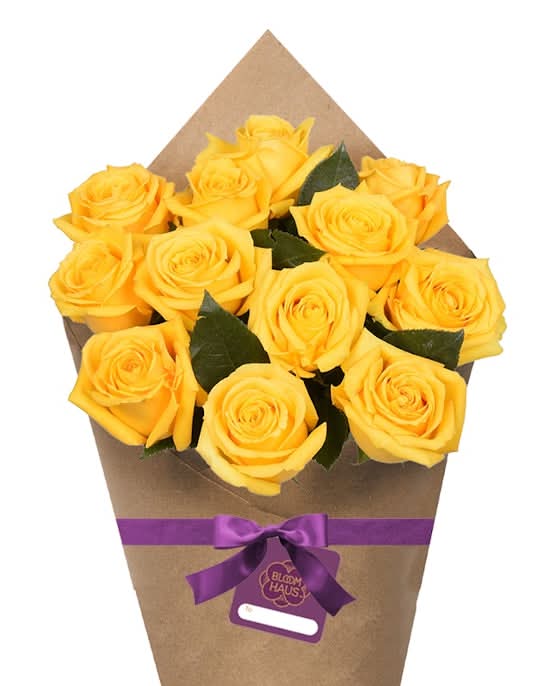 Dozen Roses - Yellow