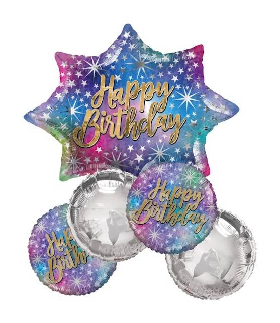 Happy Birthday Star Balloon Bouquet