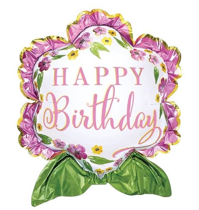 27" Birthday Blooms Balloon