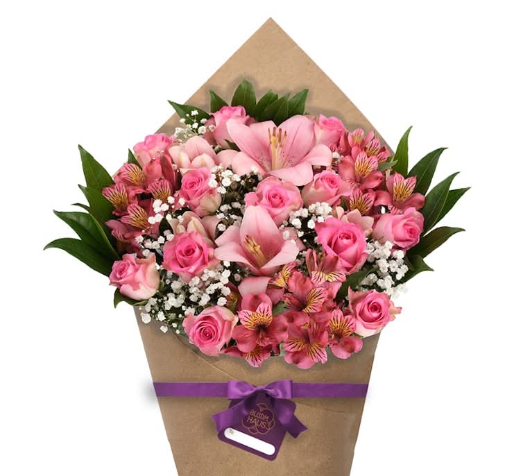 Bloom Haus Beautiful Rose Bouquet - Pink