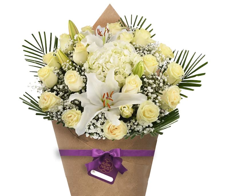 Bloom Haus Lovely Rose Bouquet - White