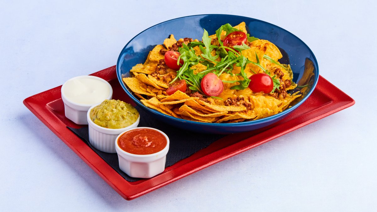 Gratinert Nachos