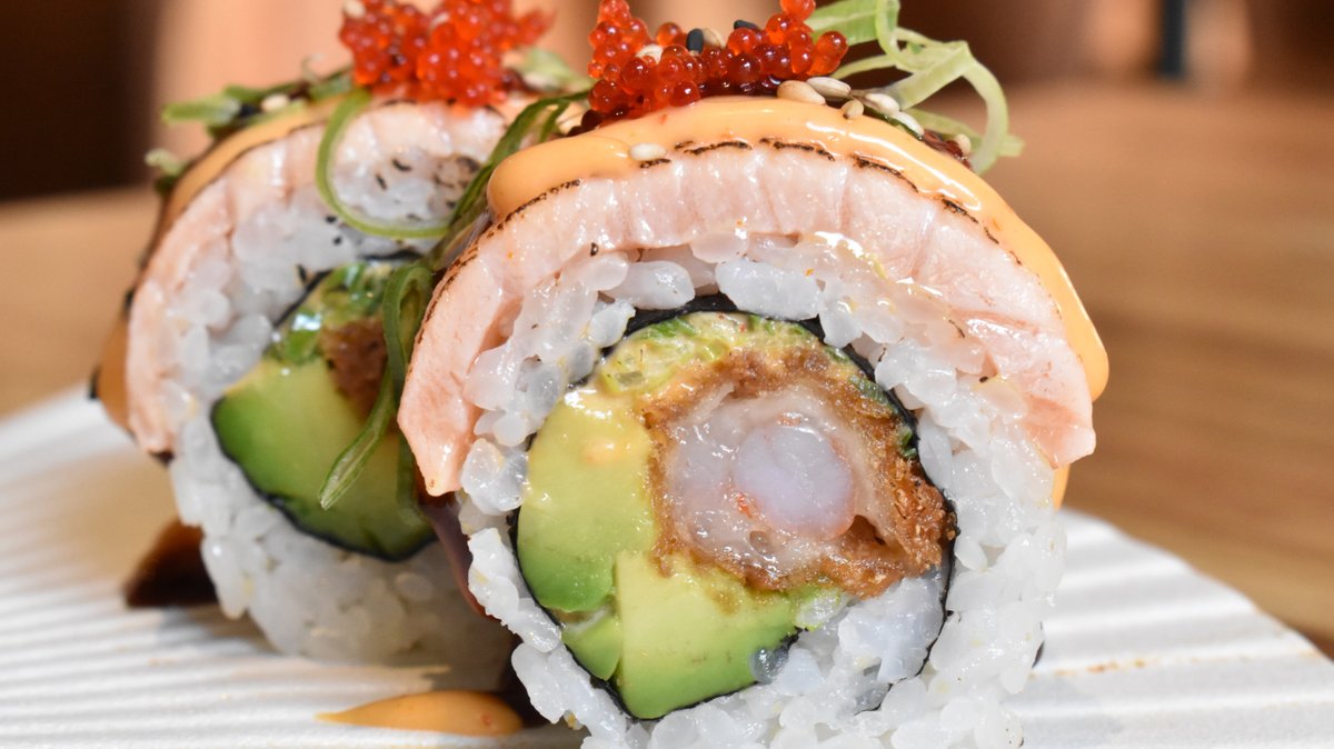 115. Kaburimaki Ebi grillet laks