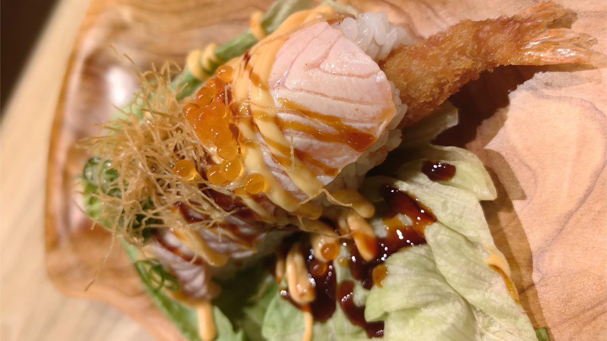 182. Handroll grillet laks