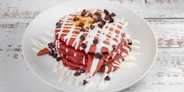 Red Velvet Pancakes