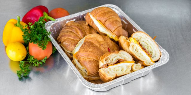 Egg, Bacon and Cheese Croissant Sandwiches