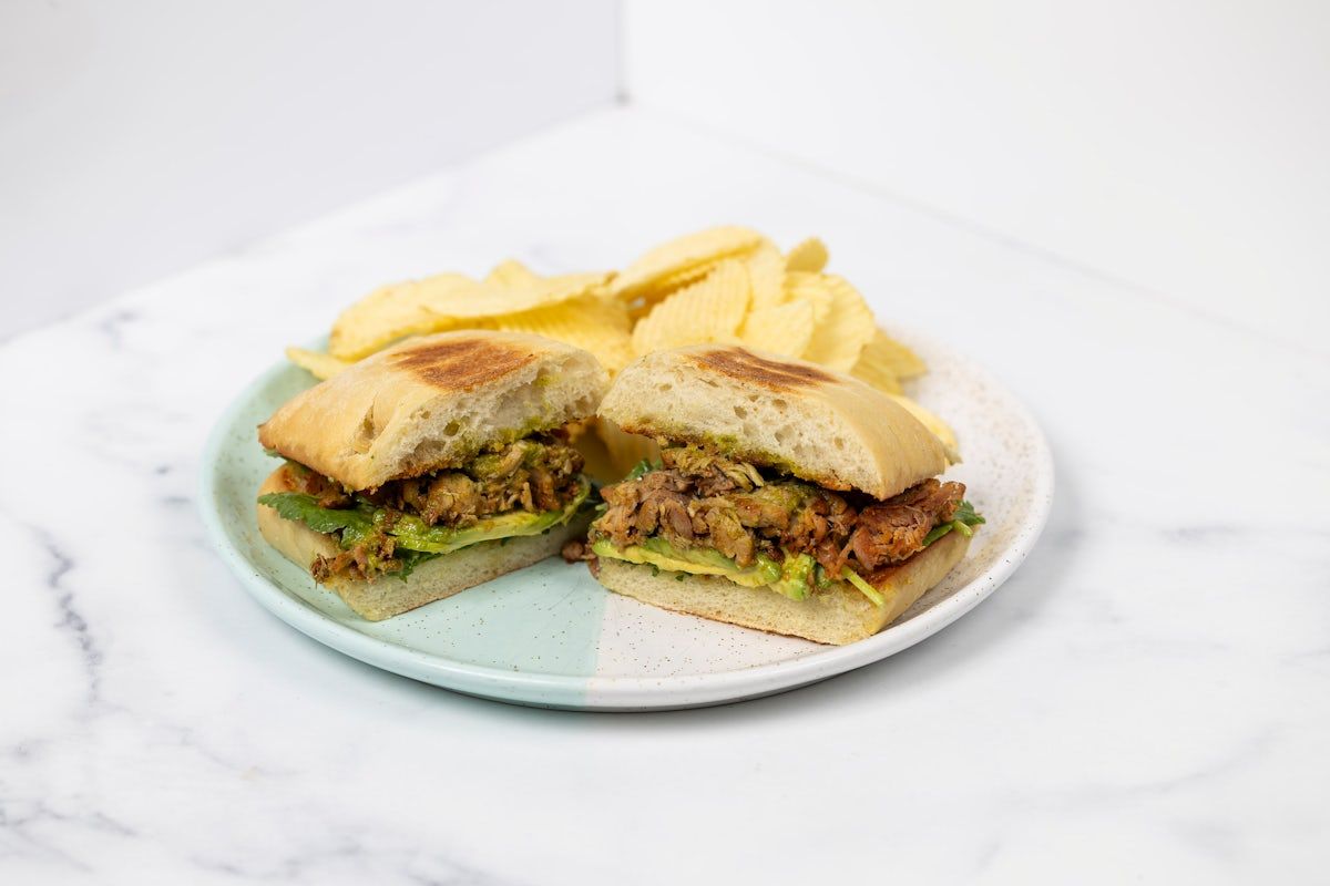 Ají Verde Pulled Chicken Sandwich