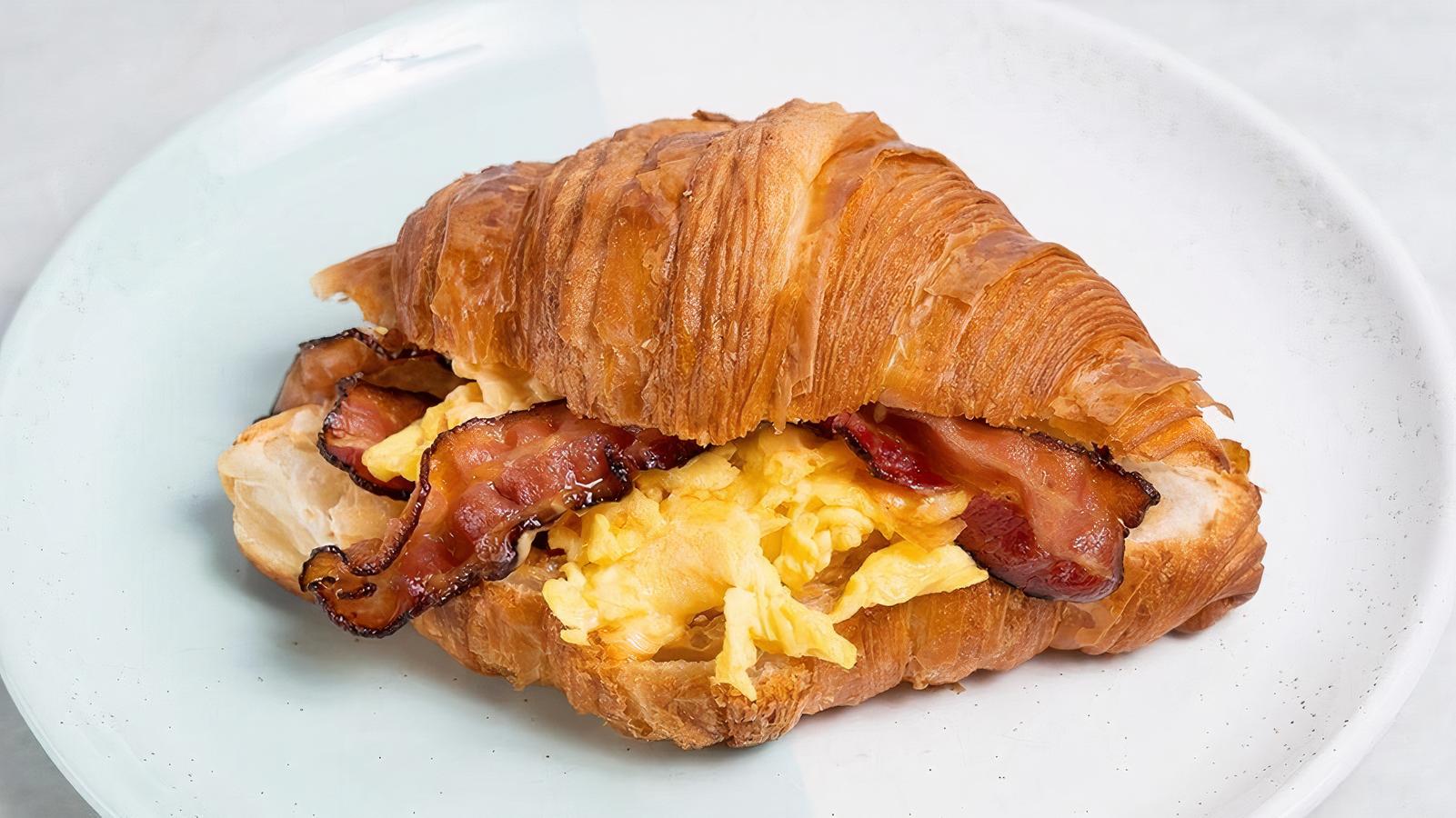Bacon, Egg and Cheese Croissant (Featured)