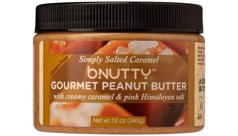 BNutty Simply Salted Caramel Peanut Butter (12 0z Jar)