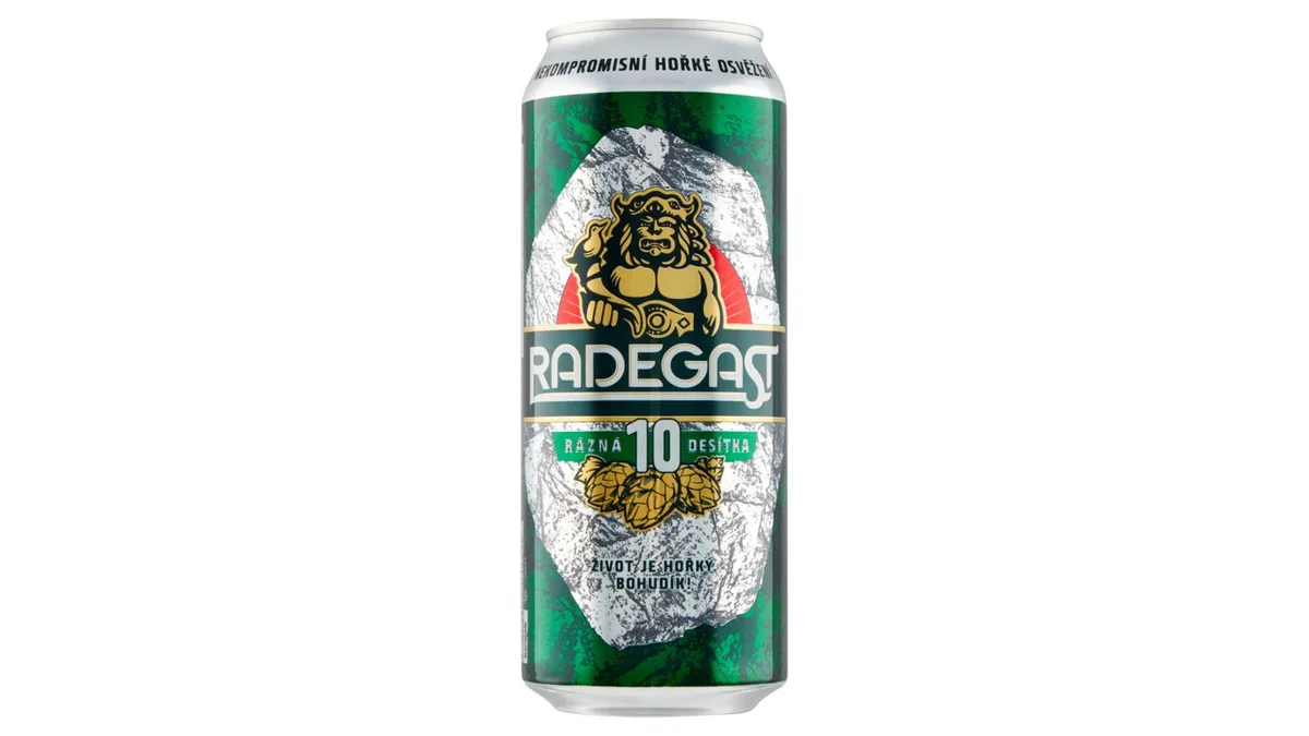 Radegast Rázná 10 pivo výčepní světlé 500ml