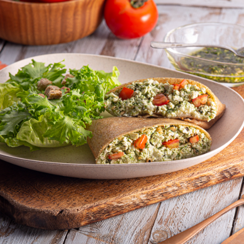 Crepe Caprese ao Pesto (Vegetariano)
