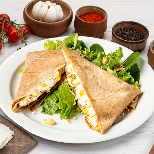 Crepe de Frango com Cream Cheese