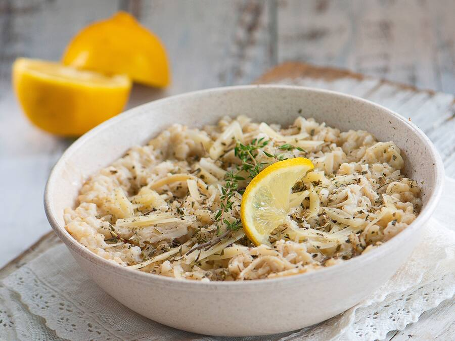 Risoto de Limão Siciliano com Frango