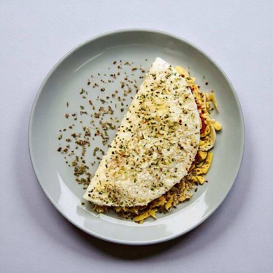 Tapioca de Frango Desfiado