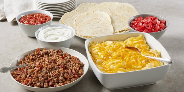 Build-Your-Own Double Meat Breakfast Tacos