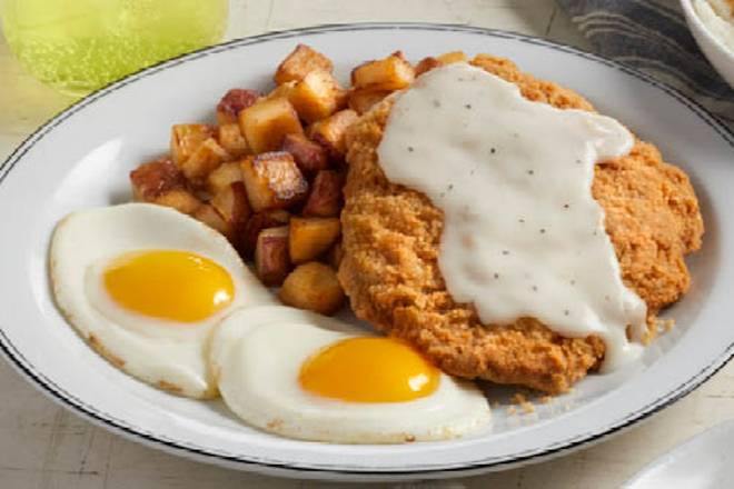 Country-Fried Steak and Farm-Fresh Eggs*