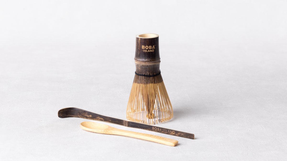 Dark Bamboo Matcha Whisk Set