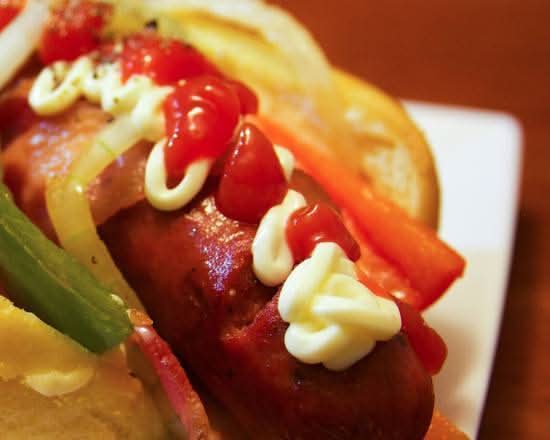 Super Cheesy Bacon Hot Dog