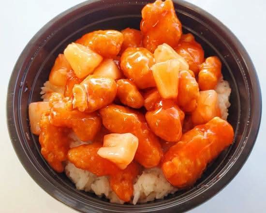 Sweet and Sour Chicken Rice Bowl