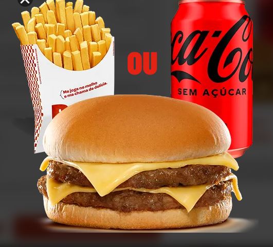 Double Cheese + Bebida ou Batata