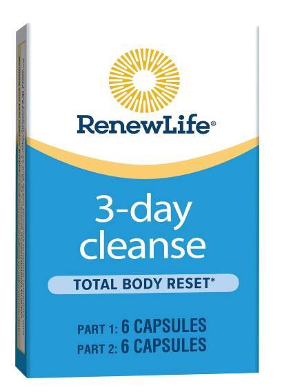 3 Day Cleanse - Renew Life (Single Serve Vitamins // Protein Pouch // Travel Size)