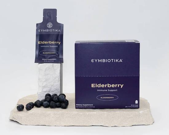 Cymbiotika, Elderberry Immune Support, Liposomal Delivery, Single Serve Pouch