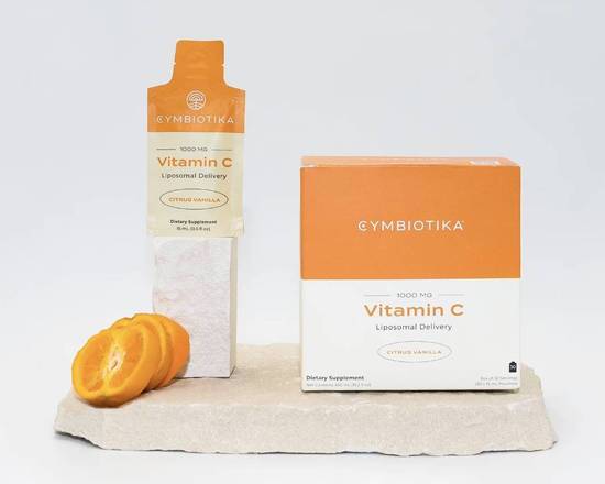 Cymbiotika Liposomal Vitamin C, single serve pouch