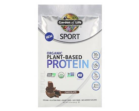 Garden of Life, Sport, Organic Plant-Based Protein, Chocolate Single
