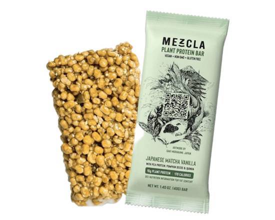 Mezcla Japanese Matcha Vanilla Rice Crispy, Protein Bar