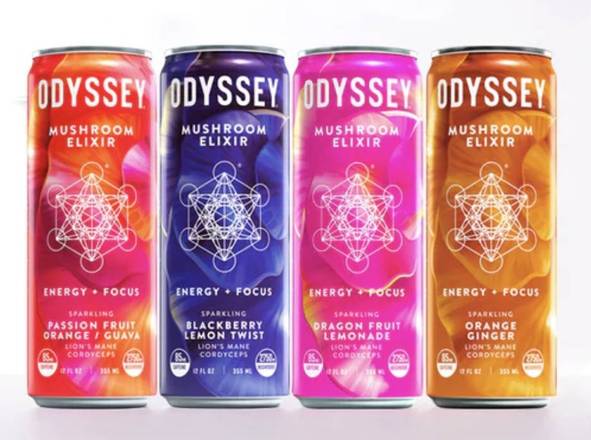 Odyssey Mushroom Elixir - Mood, Energy and Focus , chilled.