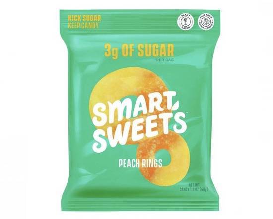 Smart Sweets, Sour Peach Rings, Bag
