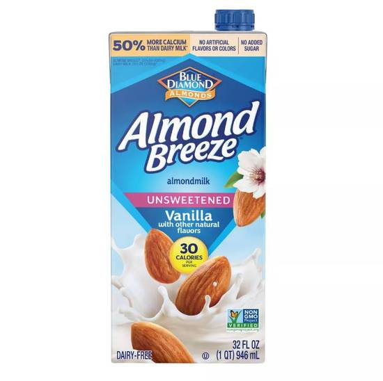 Unsweetened Almond Breeze Almond Milk - Vanilla 946ML