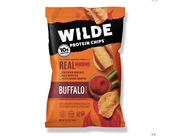 Wild Chicken Breast Protein Chips - Buffalo, bag